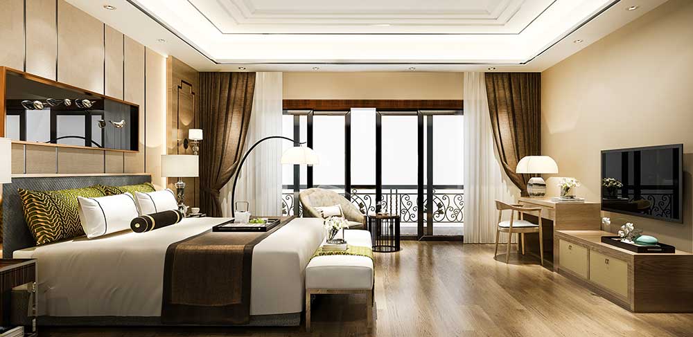Modern living room design at RPS Rudrom Wave City